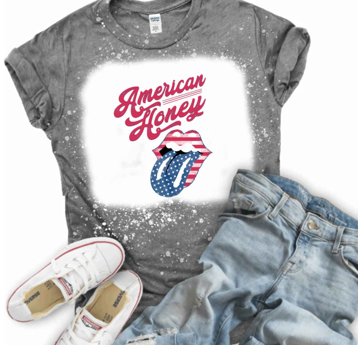 American Honey Bleached Graphic T-Shirt