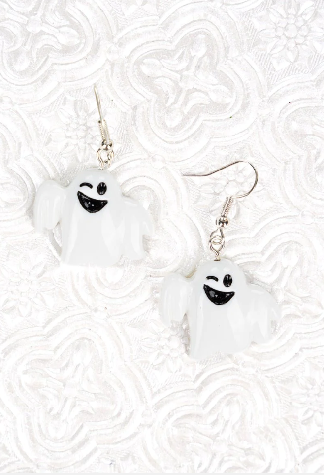 Boo! Ghost Earrings