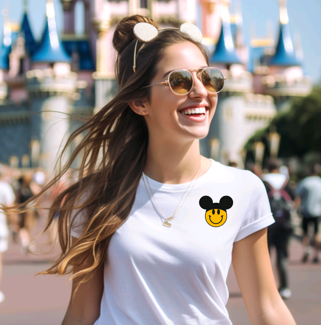 Cartoon Mickey Ears T-Shirt