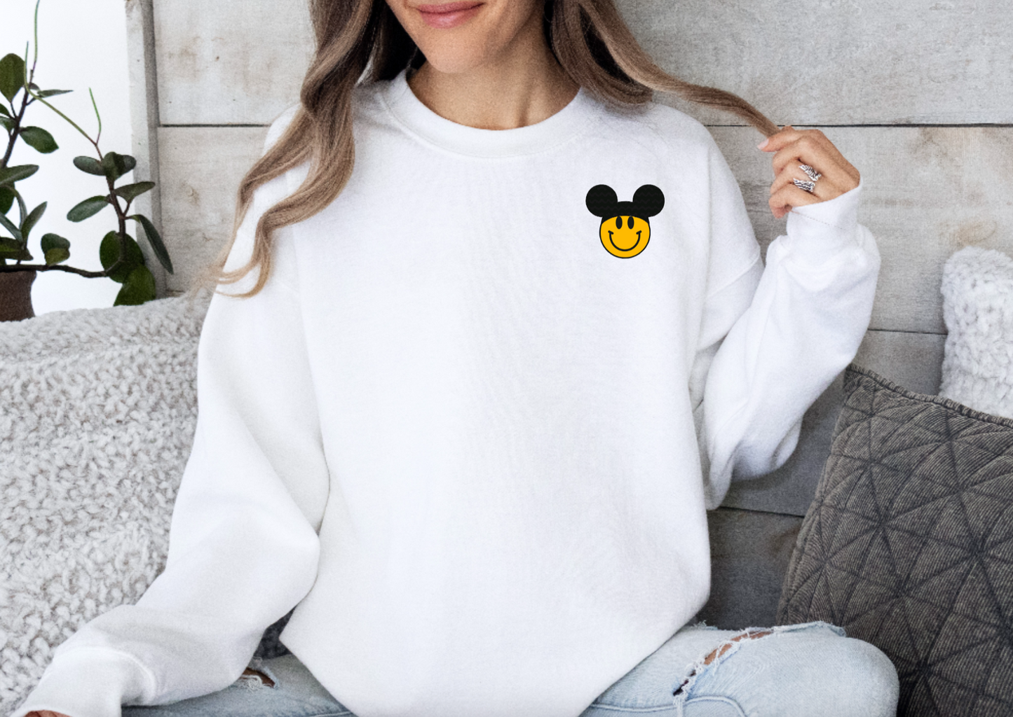 Cartoon Mickey Ears Sweatshirt