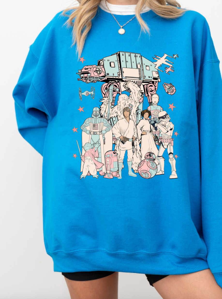 Another Galaxy Trendy Art Graphic Sweatshirt