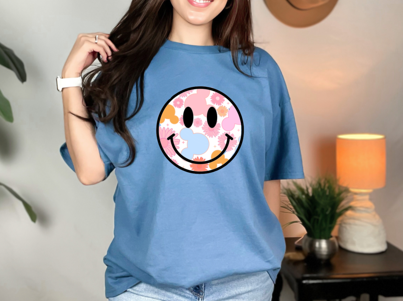 Smiliest Place On Earth Trendy Graphic T-Shirt