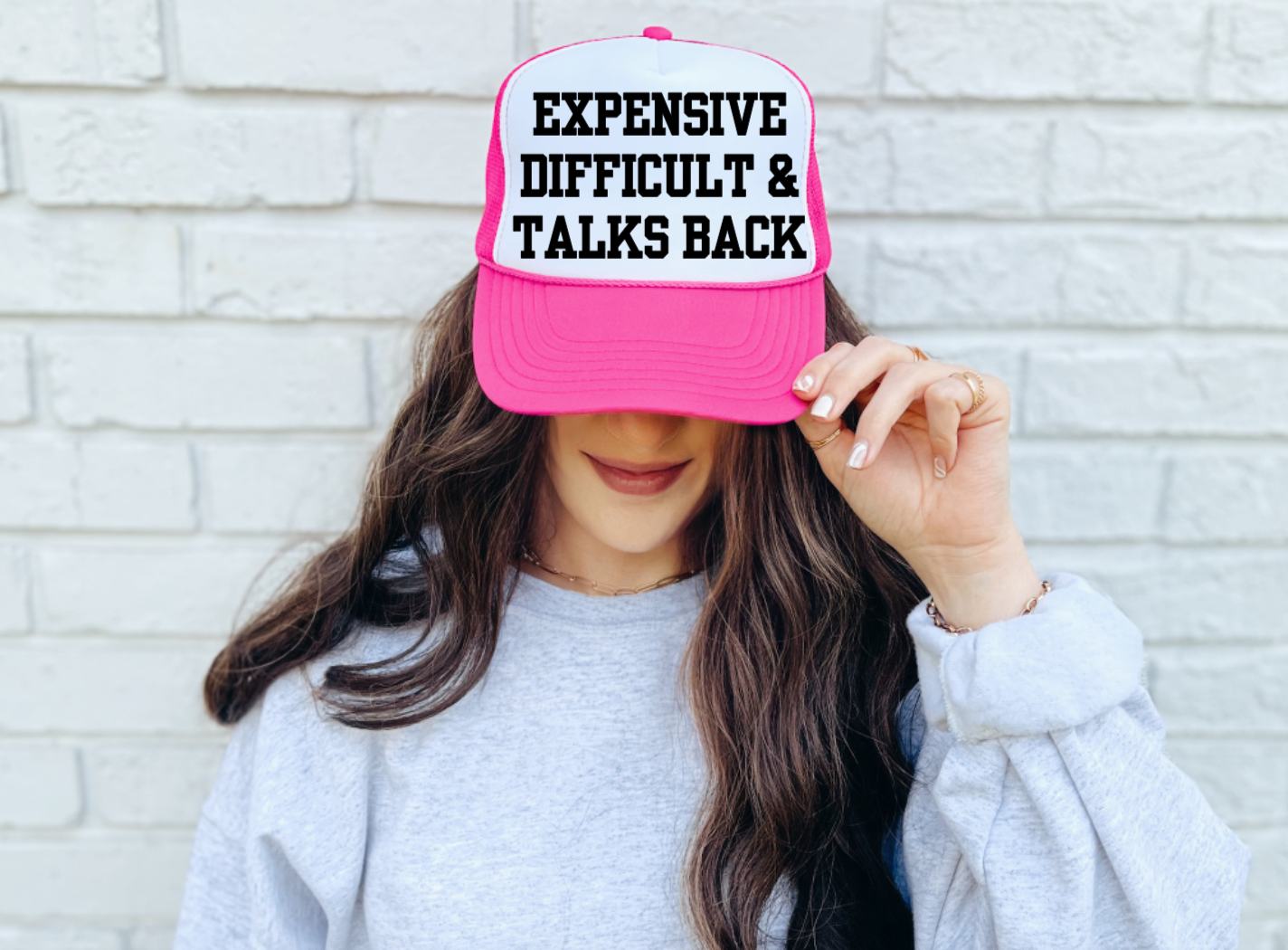 Expensive, Difficult, and Talks Back Trendy Trucker Hat