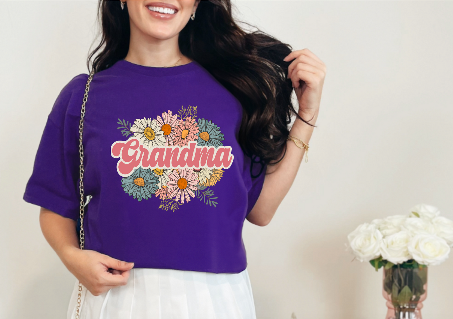 Floral Grandma Trendy T-Shirt