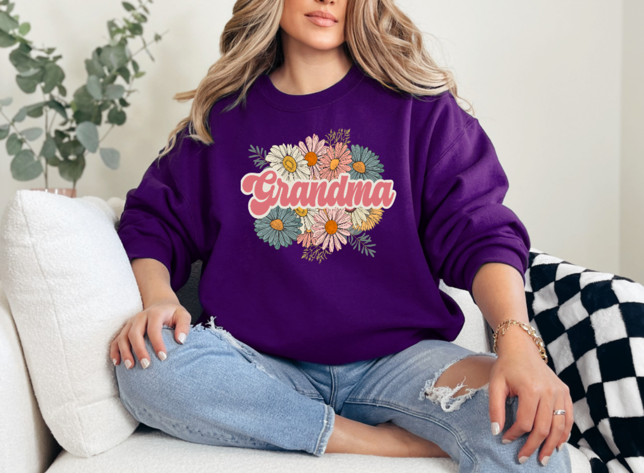 Grandma Floral Sweatshirt