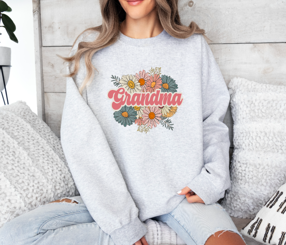 Grandma Floral Sweatshirt