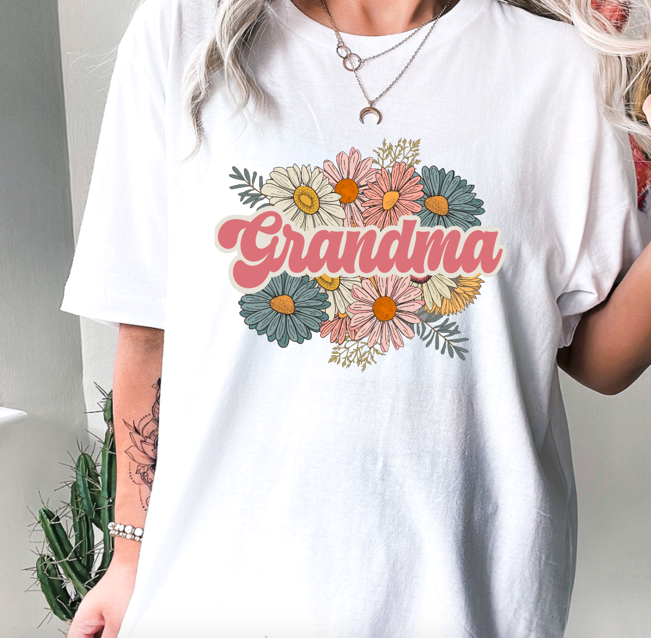 Floral Grandma Trendy T-Shirt