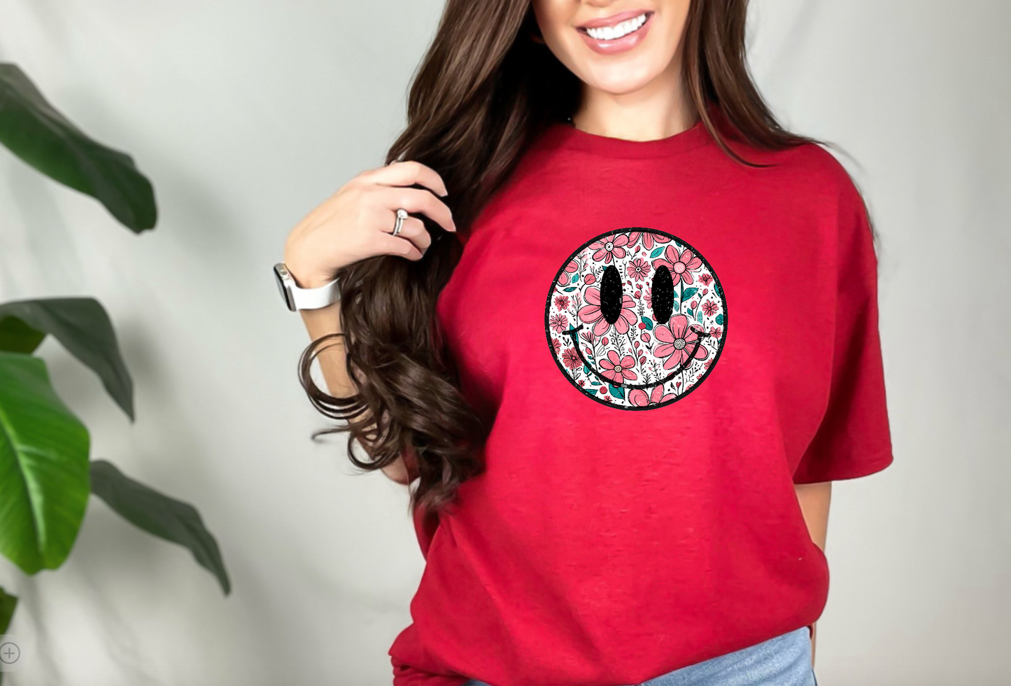 Smiling Into Spring Trendy Graphic T-Shirt