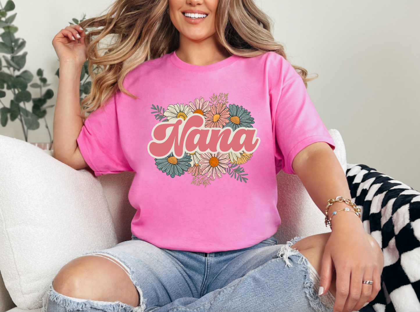 Floral Nana Trendy T-Shirt