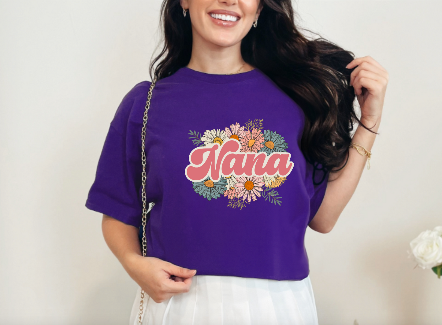 Floral Nana Trendy T-Shirt