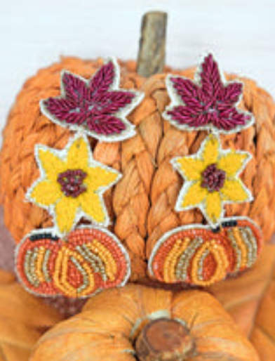 Fall Into Fall- Dangle Earrings